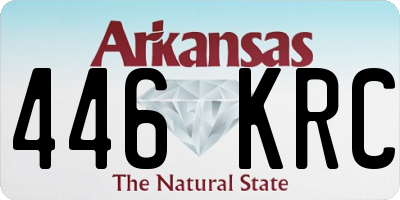 AR license plate 446KRC
