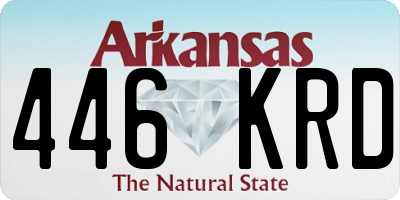 AR license plate 446KRD
