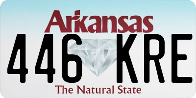 AR license plate 446KRE