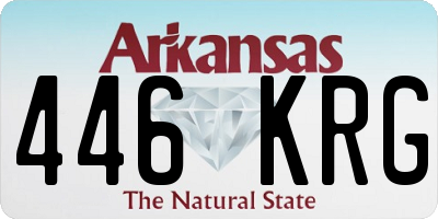 AR license plate 446KRG