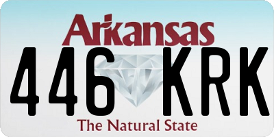 AR license plate 446KRK