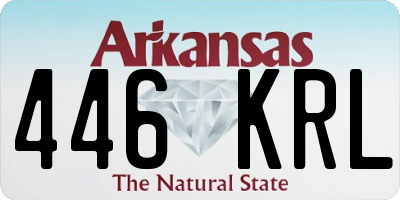 AR license plate 446KRL