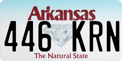AR license plate 446KRN