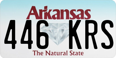 AR license plate 446KRS