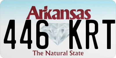 AR license plate 446KRT