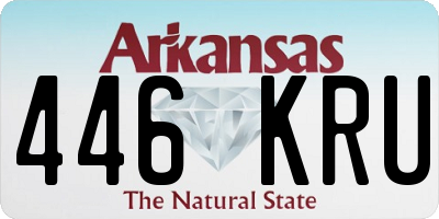 AR license plate 446KRU