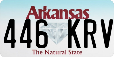AR license plate 446KRV