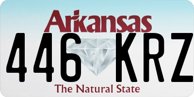 AR license plate 446KRZ
