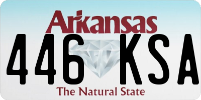 AR license plate 446KSA