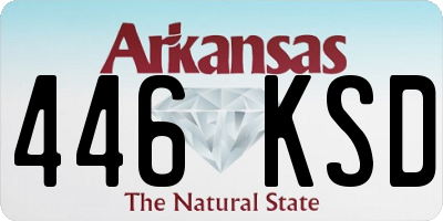 AR license plate 446KSD