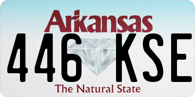 AR license plate 446KSE