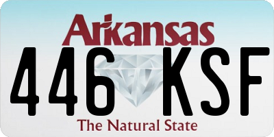 AR license plate 446KSF
