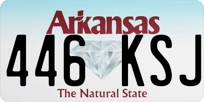 AR license plate 446KSJ