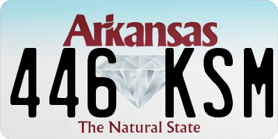AR license plate 446KSM