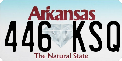 AR license plate 446KSQ