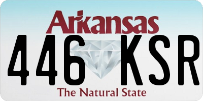 AR license plate 446KSR