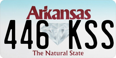 AR license plate 446KSS