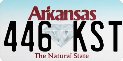 AR license plate 446KST
