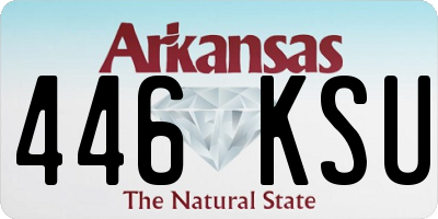 AR license plate 446KSU