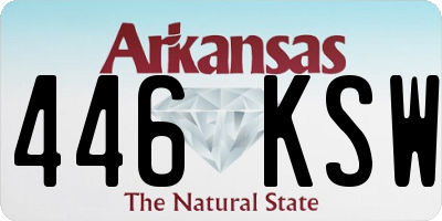 AR license plate 446KSW