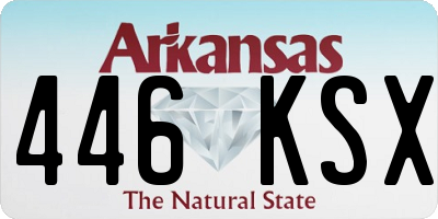 AR license plate 446KSX