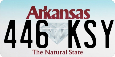 AR license plate 446KSY