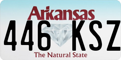AR license plate 446KSZ
