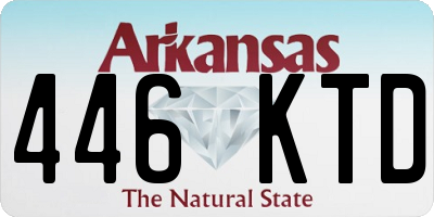 AR license plate 446KTD