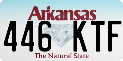AR license plate 446KTF