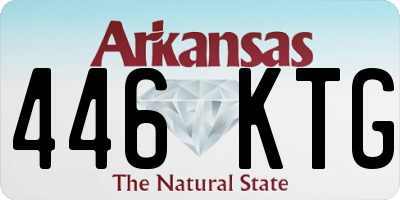 AR license plate 446KTG