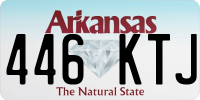 AR license plate 446KTJ