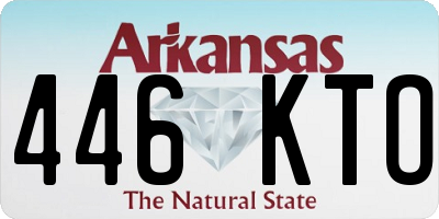 AR license plate 446KTO