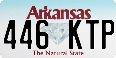 AR license plate 446KTP