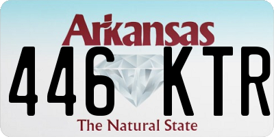 AR license plate 446KTR
