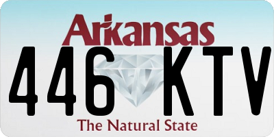 AR license plate 446KTV