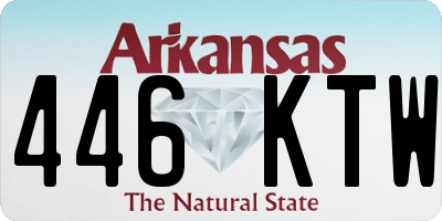 AR license plate 446KTW