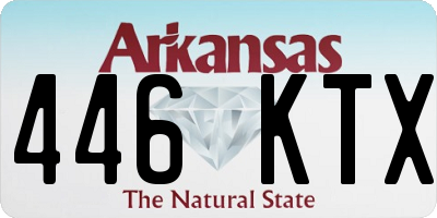 AR license plate 446KTX