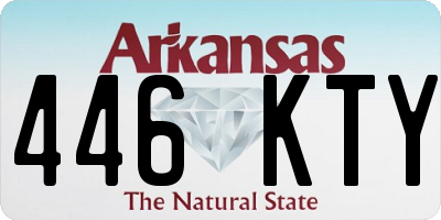AR license plate 446KTY