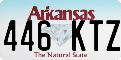 AR license plate 446KTZ