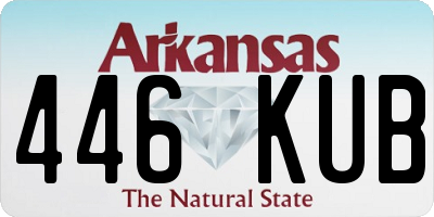AR license plate 446KUB