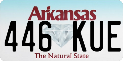 AR license plate 446KUE