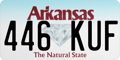 AR license plate 446KUF