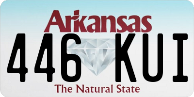 AR license plate 446KUI
