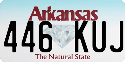 AR license plate 446KUJ