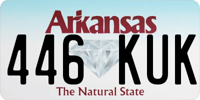 AR license plate 446KUK