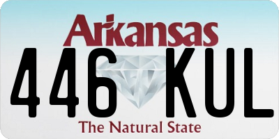 AR license plate 446KUL