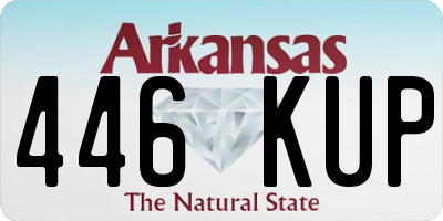 AR license plate 446KUP