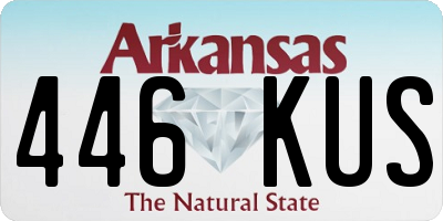 AR license plate 446KUS
