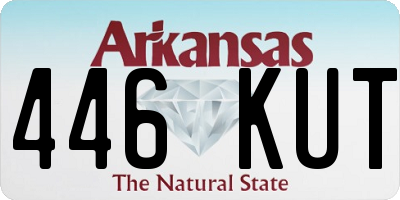AR license plate 446KUT