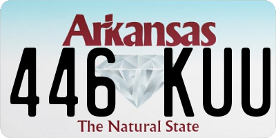 AR license plate 446KUU